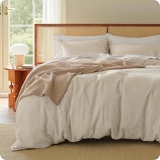 Muslin Duvet Cover Queen Size - 100 Cotton 3-Layer Gauze Duvet Cover PureWoven