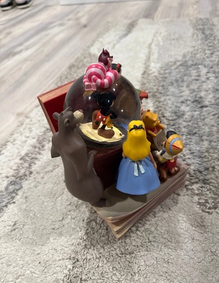 Globo de nieve musical muy raro Disney Vol I a través de los años y sujetalibros Foto 4 de 4