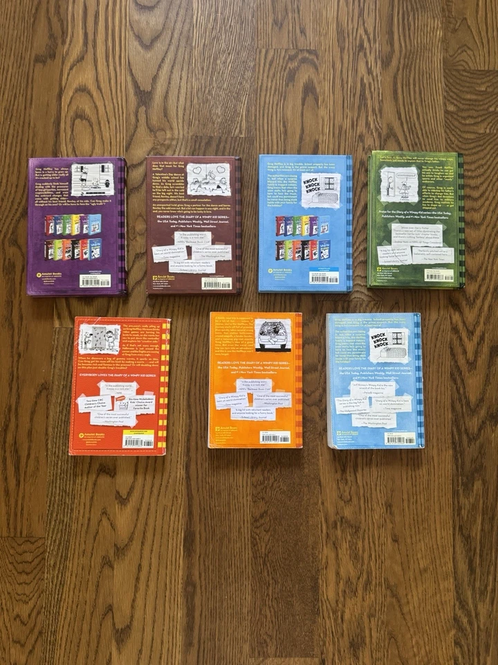 Diary of a Wimpy Kid Jeff Kinney Hardcover Lot Of 7 Books NEW & Used - Image 4 of 4