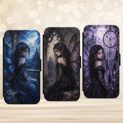 Fairy Gothic Castle Handyhülle für iPhone Samsung Google Pixel Flip Wallet