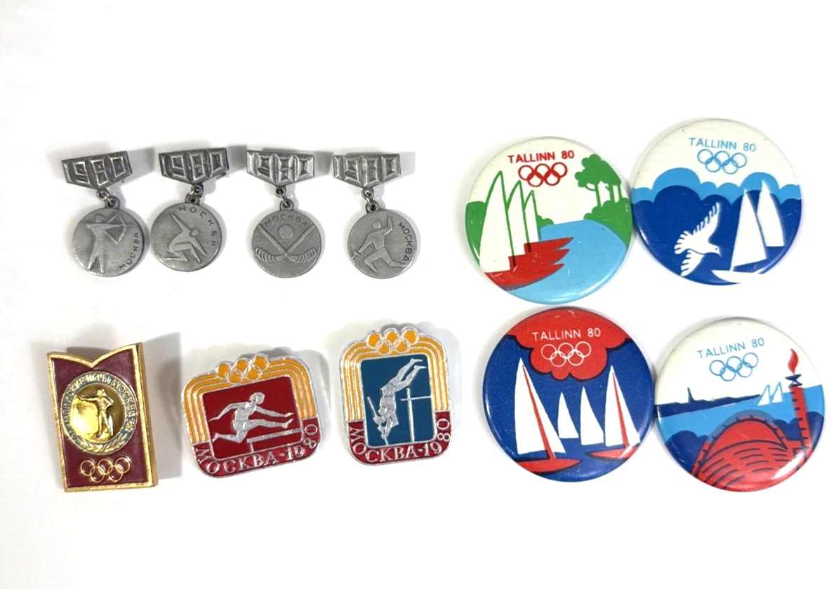 Pin's Vintage URSS - Jeux Olympiques 1980 Moscou - Escrime - Aluminium - Collection