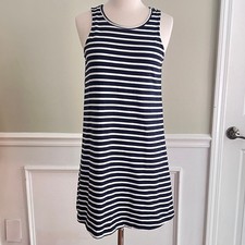 Beachlunchlounge Striped Mini Dress Womens XS Sleeveless Coastal Nautical Shift