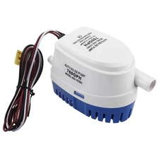 DasMarine 12V Automatic Submersible Boat Bilge Water Pump 760GPH Built-in Aut...