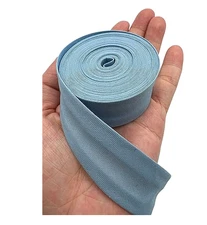 PEPPERLONELY 10 Yards 25mm (1 Inch) 100% Cotton Hemming Tape Light Blue