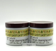2 Pack Trader Joe's Spa Natural Facial Cleansing Pads with Tea Tree Oil 50 Each