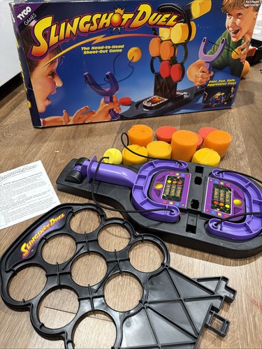 Slingshot Duel Tyco 1996 Vintage Board Game Complete w/ Box 100% Complete Workin