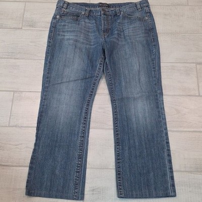 MEK Denim Men's Size 40x30 (Altered) Relaxed Fit Wide Leg Button Fly Emboidered