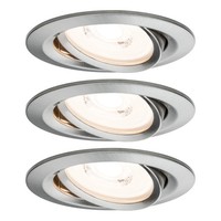 Premium LED Einbauleuchte Coin Basisset Schwenkbar Rund 84 Mm 50° Coin 3X6,3W 3X