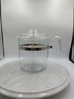 VTG Pyrex Glass Percolator Coffee Pot 7759-B-9 Cup-MISSING Top Stainer Cover