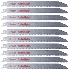 9-Inch Thick Metal Cutting Reciprocating Saw Blades (18 TPI) Made of Long