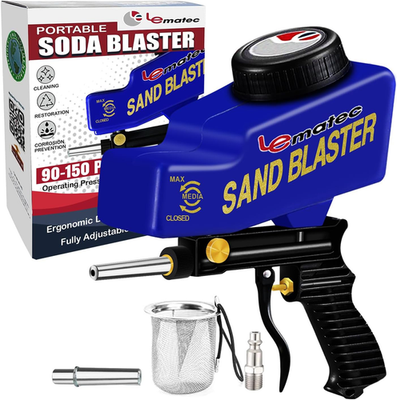 #ad #ad Sand Blaster Gun Kit for Air Compressor Portable Sandblaster for Paint amp; Rust $71.11