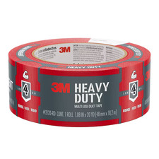3M Heavy Duty Red Rubberized Duct Tape 1.88-in x 20 Yard s 