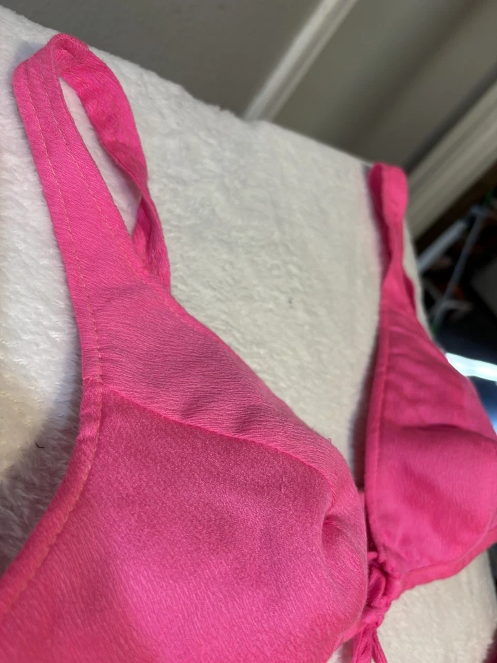 "Conjunto de Traje de Baño Bikini Rosa Fluorescente Mod Años 60 De Colección Willow Bay B-32/34 W-34"" Foto 4 de 4