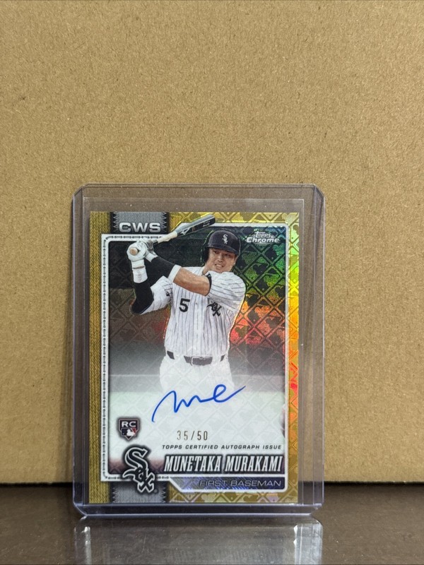 2026 Topps Chrome Logofractor Munetaka Murakami Gold Logofractor Auto /50 RC