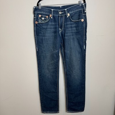 True Religion Billy Super T Straight Jeans Made In USA Größe 34 Y2K Vintage