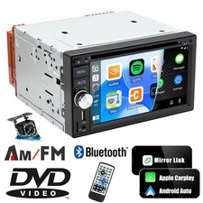 Lettore DVD CD 6,2 pollici touchscreen autoradio stereo doppio DIN con fotocamera di backup