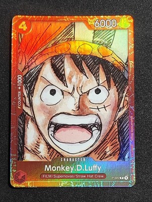 Monkey D Ruffy P 022 Film Red One Piece Card Game TCG Promo Limited