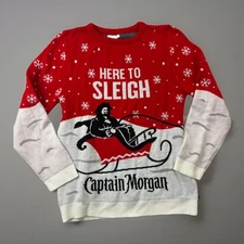 Captain Morgan Ugly Christmas Sweater Men's Size Large