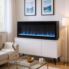 Built In Electric Fireplace Heater for Media Wall 40 50 60 Inch Options