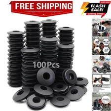 100pcs Glad Hand Seals Rubber Truck Gladhand Seals Black Polyurethane Seal Wa...
