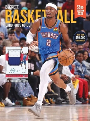 New 2026 Beckett Basketball Cards Price Guide 33 Edition Shai Gilgeous Alexander