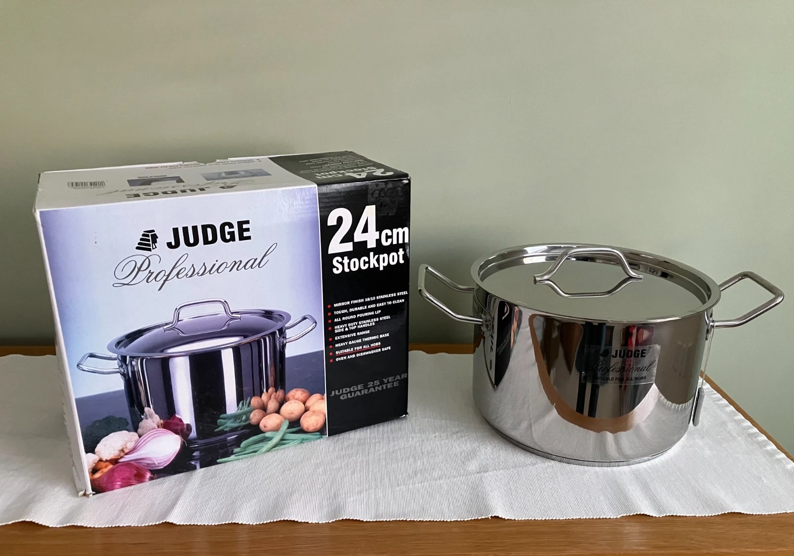 Judge Professional 24cm Stockpot – Rare - New - Open Box
