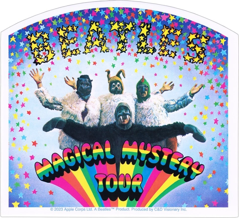 C&D VISIONARY, INC. Sticker - The Beatles Magical Mystery Tour Rock Roll Music Band Decal #10363