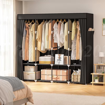 Portable Closet Wardrobe Fabric Clothes Organizer Storage Bedroom