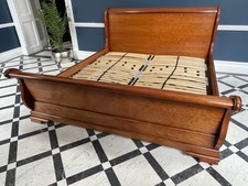And So To Bed Solid Cherry Handmade 6’ Super King Morpheus Sleigh Bed Rrp £6k