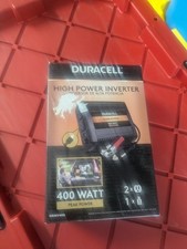 Duracell 400w High Power Inverter 12v DC Input, (2) AC Outlets (1) 2.1a USB (5v)
