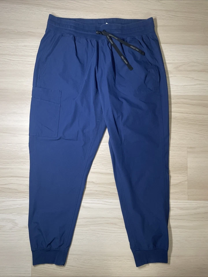 Carhartt Force Scrubs Jogger Pants Women’s XL Navy Blue Modern Fit 7 Pocket Cute - Image 2 of 4