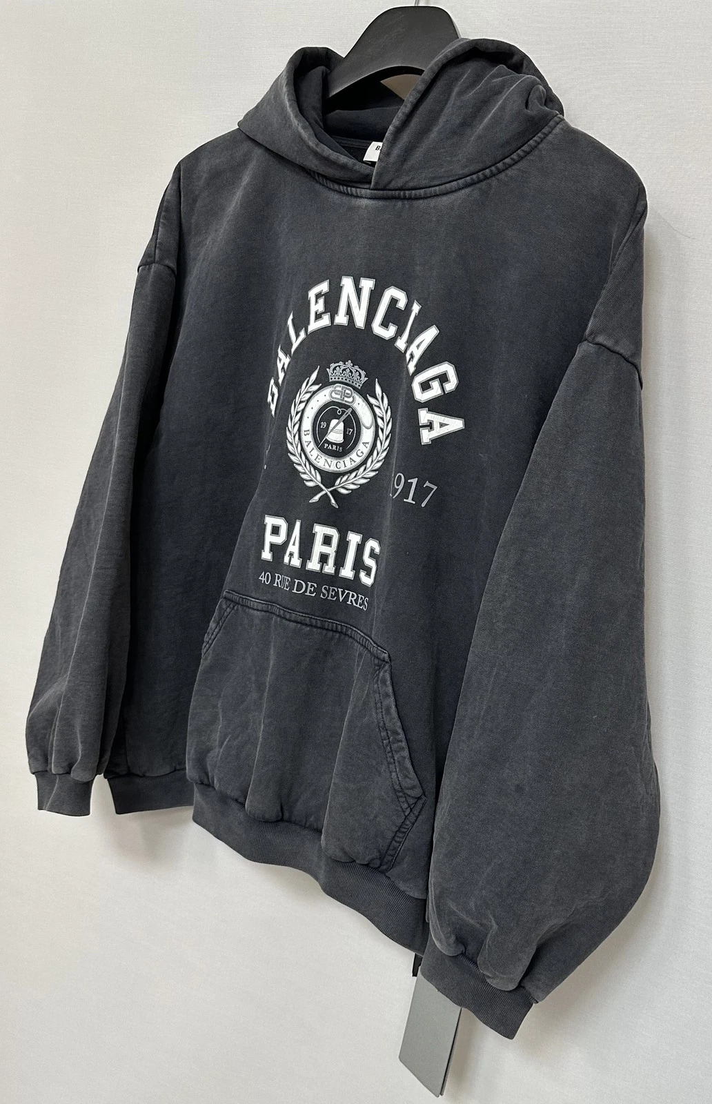 Balenciaga Felpa con cappuccio oversize da donna 109803025