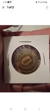 Moneda medallón vintage Continental Airlines 42º estado 1889 Washington rara