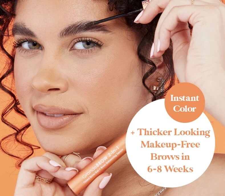 Grande Brow 2-in-1 Tinted Brow Gel + Award Winning AUBURN Brow Enhancing System - Image 4 of 4