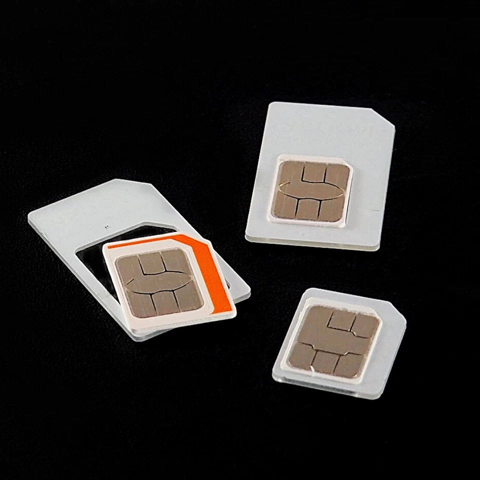 Jethro Adaptador de Tarjeta SIM 4 en 1 Nano Micro Mini Tarjeta SIM Adaptador Kit Convertidor Foto 3 de 4