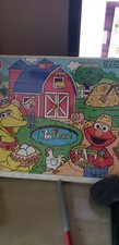 New Sealed PLAYSKOOL SESAME STREET WOODEN PUZZLE LIFT N LOOK Fun On The Farm