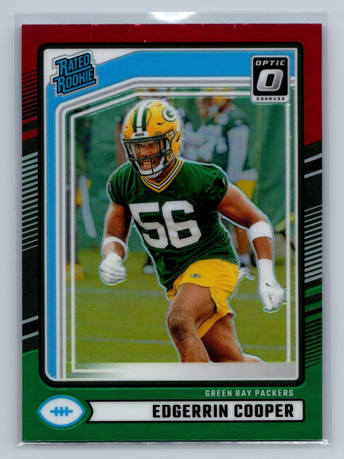 2024 Panini Donruss - Rated Rookie Edgerrin Cooper  Optic Preview Red & Green