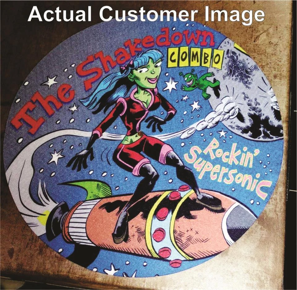 Специальный коврик «Ваше изображение художественное логотип здесь» для техники или любого проигрывателя DJ - Изображение 3 из 3