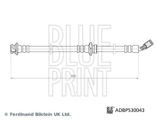 Blue Print ADBP530043 Bremsschlauch Passend FüR Nissan-image