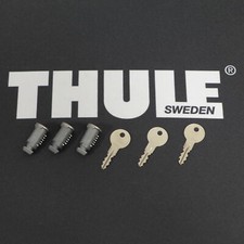 Thule 3x Ersatzschlüssel +Schloß Stahl N102 für Dachträger Boxen Fahrradträger