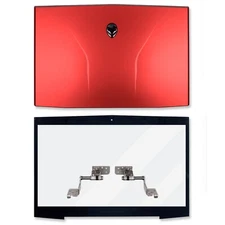 New DELL ALIENWARE M17X R3 R4 LCD Back Cover//Front Bezel/Hinges 00MKH2 0MKH2