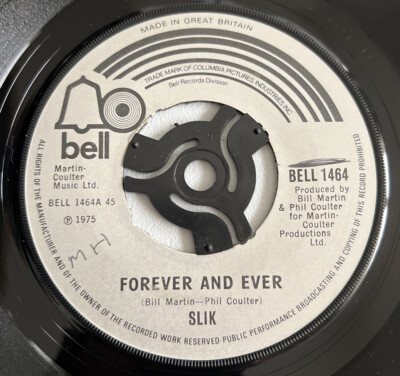 SLIK Forever And Ever b/w Again My Love 7'' 45rpm 1975 VG