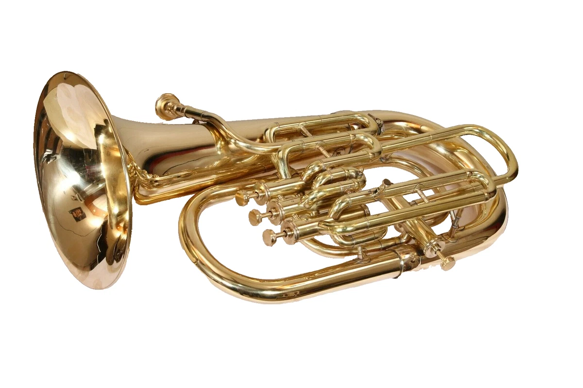 McLian Pro Brass Euphonium Bb F Pitch Musical Brass Instruments With Hard case
