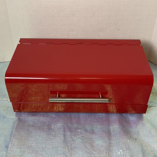 ROTER BROTKASTEN 14" Metall Retro Stil von Room Essentials 50’s Diner Küche