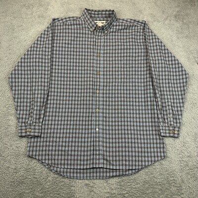 Wrangler Shirt Mens 3XL Blue Rugged Wear Western American Long Sleeve XXXL