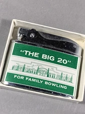 Vintage Rare Big 20 Bowling Maine Automatic Lighter Warco Japan Advertising 