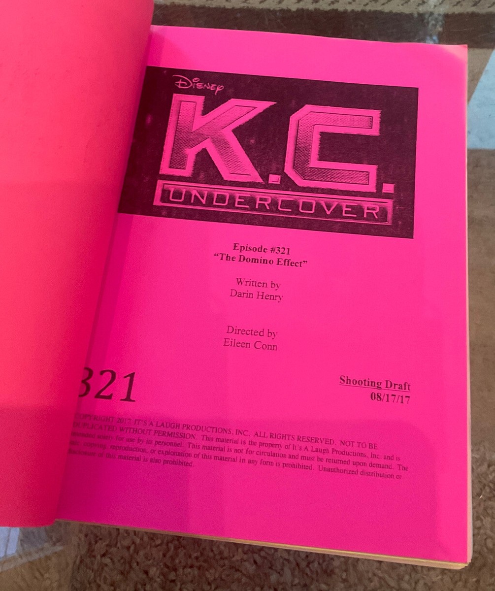 Undercover Script W/ Extras Original 2017 Zendaya Call
