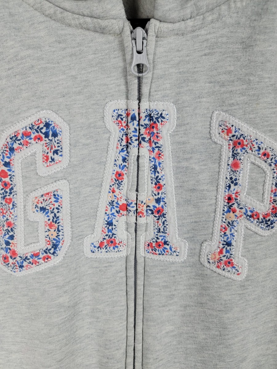 Gap zip-up hoodie Womenu0026#039;s sweatshirt size XS classic logo casual  floral | eBay