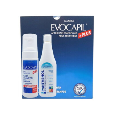 Kit Evocapil Plus Après Greffe De Cheveux - Shampooing 300ml + Mousse - Valable Jusqu'en 2026