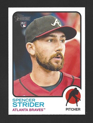 2022 Topps Heritage #521 SPENCER STRIDER Raw - Atlanta Braves - RC